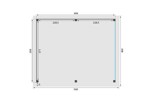 Grote foto overkapping royal serie 3 douglas 500 x 400 cm tuin en terras tuinhuisjes en blokhutten
