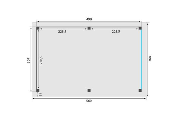 Grote foto overkapping royal serie 3 douglas 500 x 310 cm tuin en terras tuinhuisjes en blokhutten