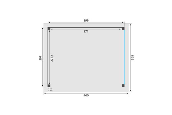 Grote foto overkapping royal serie 3 douglas 400 x 310 cm tuin en terras tuinhuisjes en blokhutten