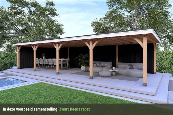 Grote foto overkapping royal serie 2 douglas 1200 x 400 cm tuin en terras tuinhuisjes en blokhutten