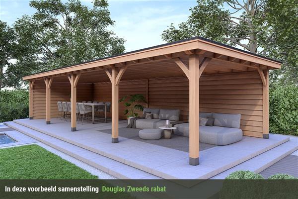 Grote foto overkapping royal serie 2 douglas 1200 x 310 cm tuin en terras tuinhuisjes en blokhutten