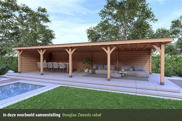 Grote foto overkapping royal serie 2 douglas 1200 x 310 cm tuin en terras tuinhuisjes en blokhutten