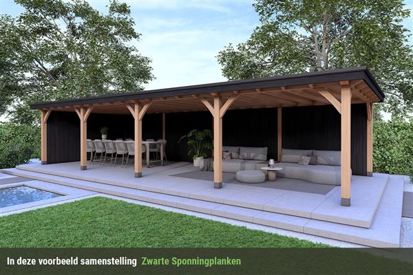 Grote foto overkapping royal serie 2 douglas 1200 x 310 cm tuin en terras tuinhuisjes en blokhutten