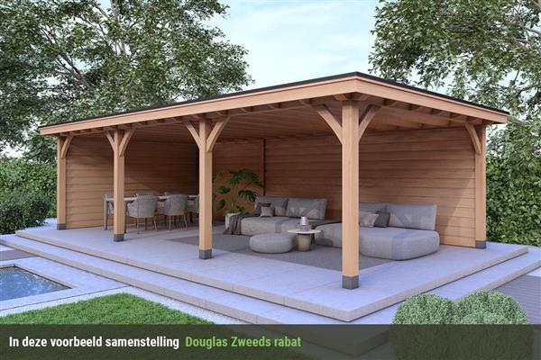 Grote foto overkapping royal serie 2 douglas 1050 x 400 cm tuin en terras tuinhuisjes en blokhutten