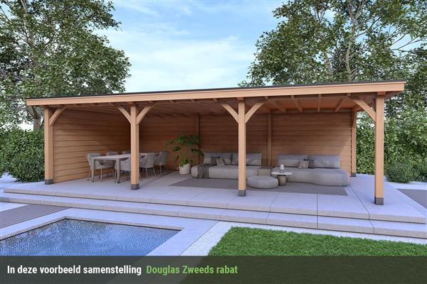 Grote foto overkapping royal serie 2 douglas 1050 x 400 cm tuin en terras tuinhuisjes en blokhutten