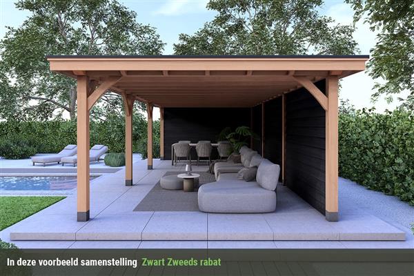 Grote foto overkapping royal serie 2 douglas 1050 x 400 cm tuin en terras tuinhuisjes en blokhutten