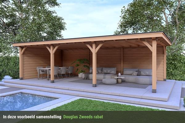 Grote foto overkapping royal serie 2 douglas 1050 x 400 cm tuin en terras tuinhuisjes en blokhutten