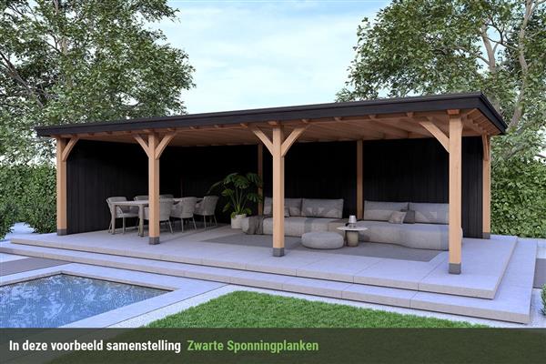 Grote foto overkapping royal serie 2 douglas 1050 x 400 cm tuin en terras tuinhuisjes en blokhutten