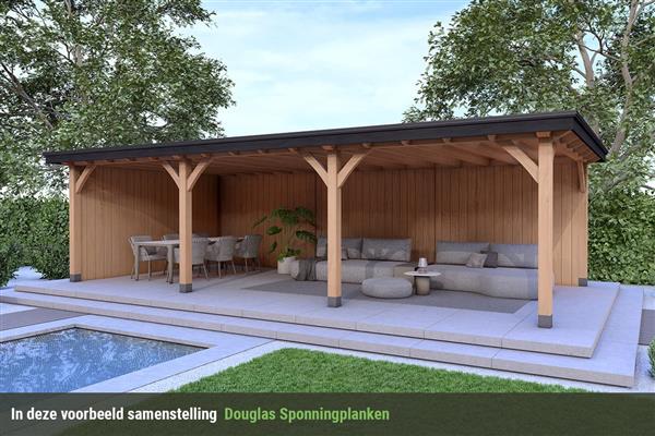Grote foto overkapping royal serie 2 douglas 1050 x 400 cm tuin en terras tuinhuisjes en blokhutten