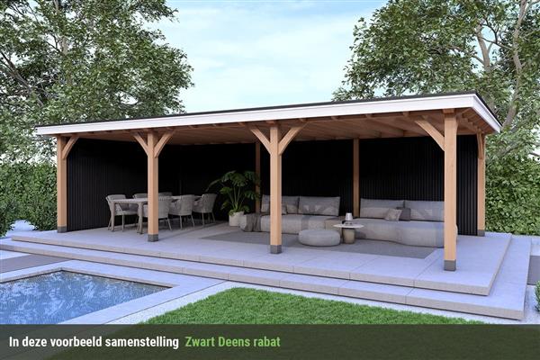 Grote foto overkapping royal serie 2 douglas 1050 x 400 cm tuin en terras tuinhuisjes en blokhutten