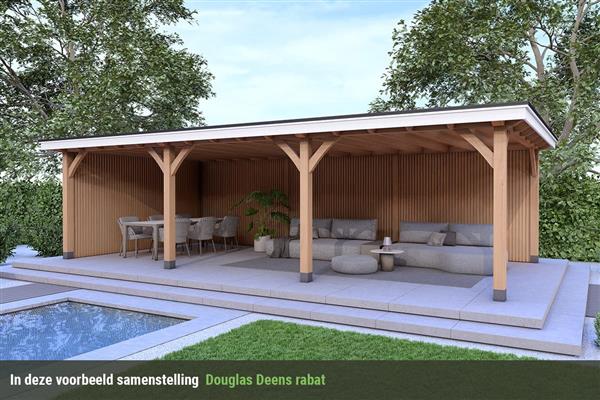 Grote foto overkapping royal serie 2 douglas 1050 x 400 cm tuin en terras tuinhuisjes en blokhutten