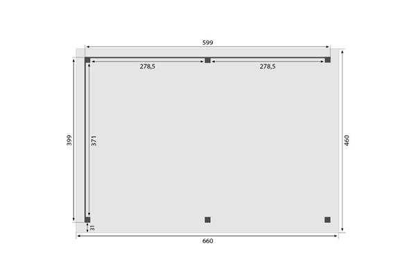 Grote foto overkapping royal serie 2 douglas 600 x 400 cm tuin en terras tuinhuisjes en blokhutten