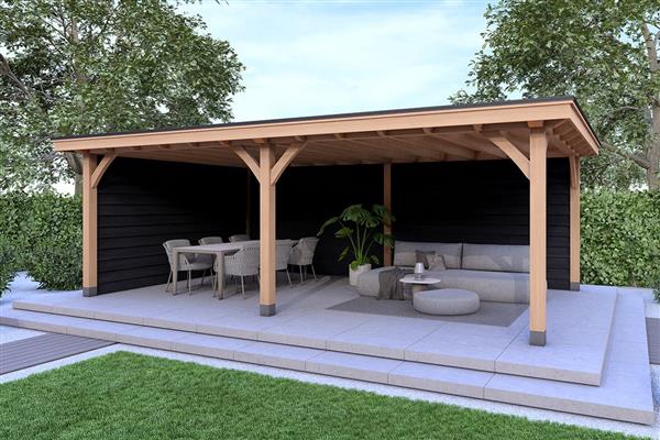 Grote foto overkapping royal serie 2 douglas 600 x 310 cm tuin en terras tuinhuisjes en blokhutten