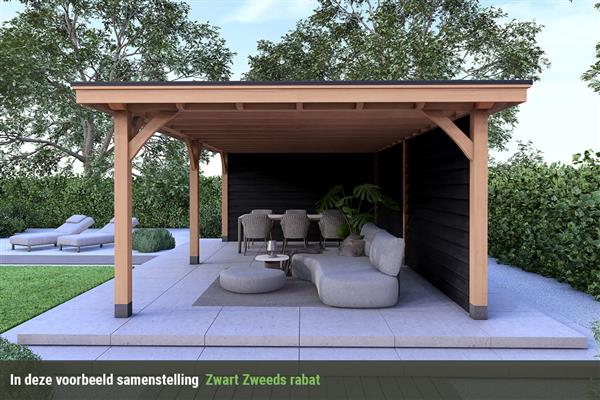 Grote foto overkapping royal serie 2 douglas 600 x 310 cm tuin en terras tuinhuisjes en blokhutten