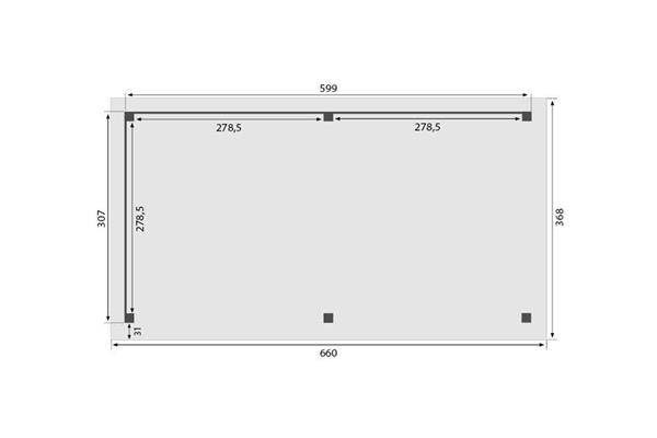 Grote foto overkapping royal serie 2 douglas 600 x 310 cm tuin en terras tuinhuisjes en blokhutten