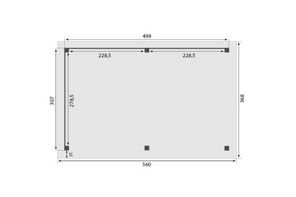 Grote foto overkapping royal serie 2 douglas 500 x 310 cm tuin en terras tuinhuisjes en blokhutten