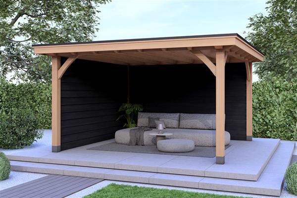 Grote foto overkapping royal serie 2 douglas 400 x 310 cm tuin en terras tuinhuisjes en blokhutten