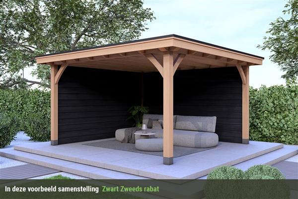 Grote foto overkapping royal serie 2 douglas 400 x 310 cm tuin en terras tuinhuisjes en blokhutten