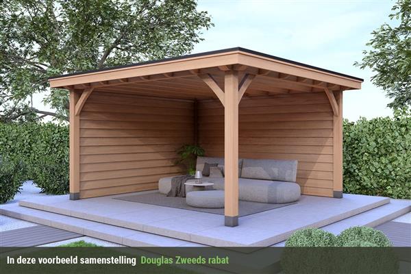 Grote foto overkapping royal serie 2 douglas 400 x 310 cm tuin en terras tuinhuisjes en blokhutten