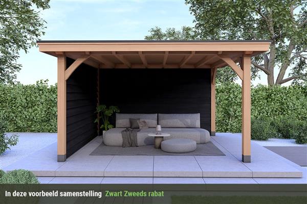 Grote foto overkapping royal serie 2 douglas 400 x 310 cm tuin en terras tuinhuisjes en blokhutten