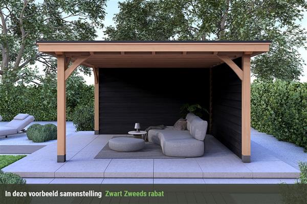 Grote foto overkapping royal serie 2 douglas 400 x 310 cm tuin en terras tuinhuisjes en blokhutten