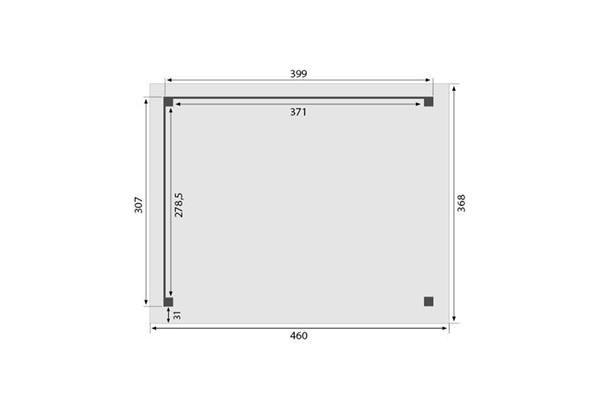 Grote foto overkapping royal serie 2 douglas 400 x 310 cm tuin en terras tuinhuisjes en blokhutten
