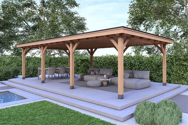 Grote foto overkapping royal serie 1 douglas 1050 x 310 cm tuin en terras tuinhuisjes en blokhutten