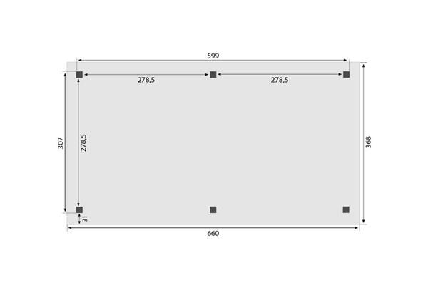 Grote foto overkapping royal serie 1 douglas 600 x 310 cm tuin en terras tuinhuisjes en blokhutten