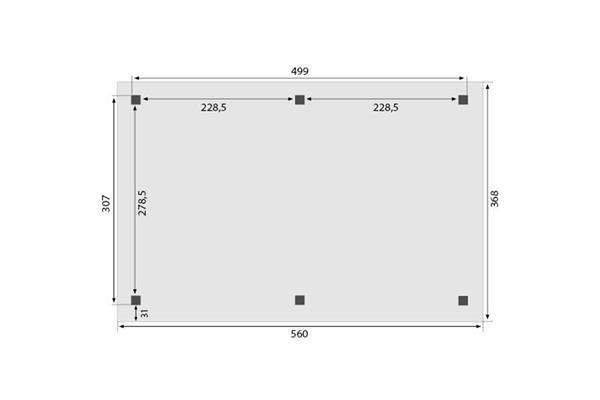 Grote foto overkapping royal serie 1 douglas 500 x 310 cm tuin en terras tuinhuisjes en blokhutten