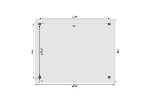 Grote foto overkapping royal serie 1 douglas 400 x 310 cm tuin en terras tuinhuisjes en blokhutten