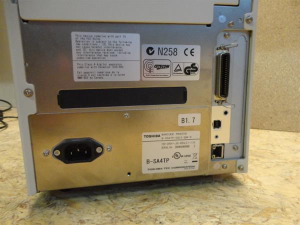 Grote foto toshiba tec b sa4tp barcode label printer no printhead computers en software printers