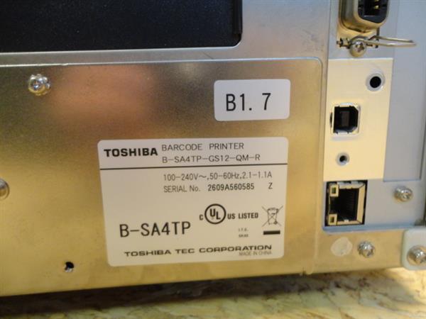 Grote foto toshiba tec b sa4tp barcode label printer no printhead computers en software printers