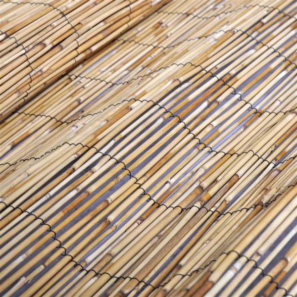 Grote foto vidaxl tuinscherm 500x100 cm riet tuin en terras hekken en schuttingen