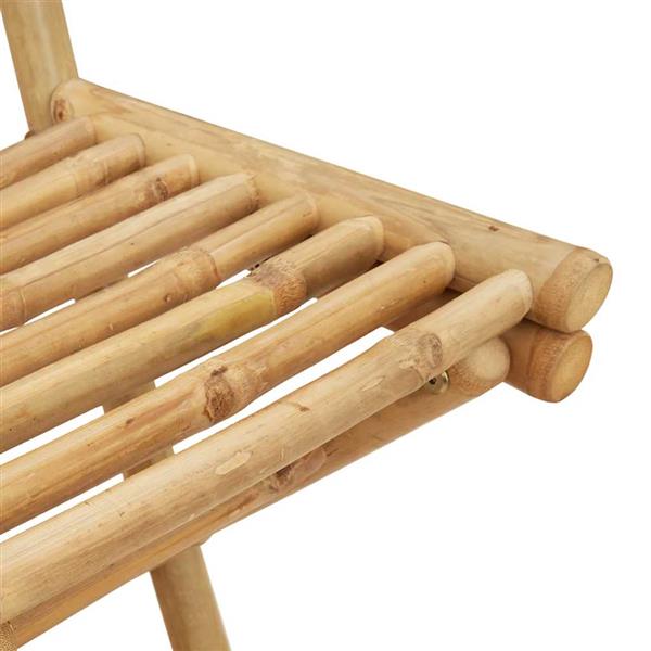 Grote foto vidaxl 3 delige barset voor buiten opvouwbaar bamboe tuin en terras tuinmeubelen