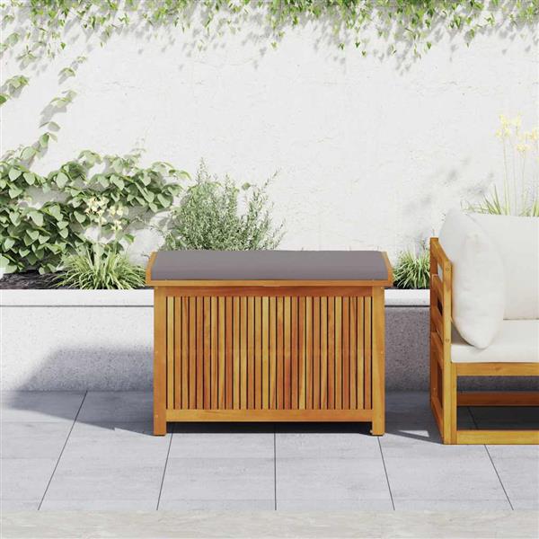 Grote foto vidaxl kussenbox voor buiten 90x50x60 5 cm massief acaciahout tuin en terras overige tuin en terras