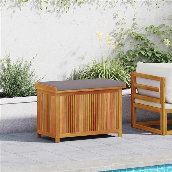 Grote foto vidaxl kussenbox voor buiten 90x50x60 5 cm massief acaciahout tuin en terras overige tuin en terras