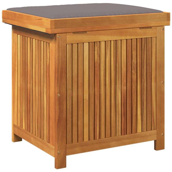 Grote foto vidaxl kussenbox voor buiten 60x50x61 cm massief acaciahout tuin en terras overige tuin en terras