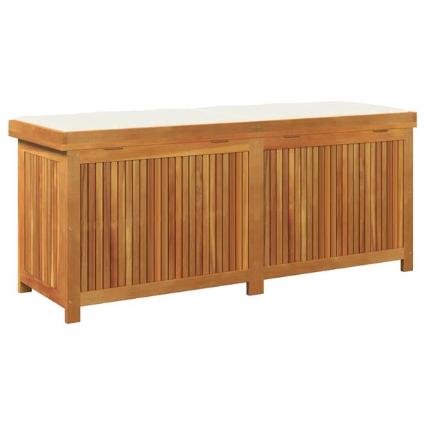 Grote foto vidaxl kussenbox voor buiten 150x50x60 5 cm massief acaciahout tuin en terras overige tuin en terras