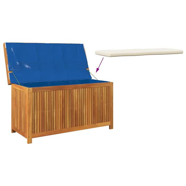 Grote foto vidaxl opbergbox voor buiten 113x50x60 5 cm massief acaciahout tuin en terras overige tuin en terras