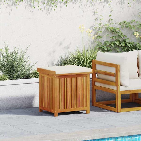 Grote foto vidaxl kussenbox voor buiten 60x50x61 cm massief acaciahout tuin en terras overige tuin en terras