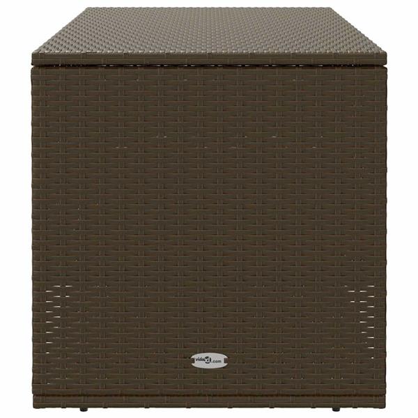 Grote foto vidaxl opbergbox voor buiten 100x55x55 5 cm poly rattan bruin tuin en terras overige tuin en terras