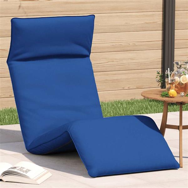 Grote foto vidaxl ligstoel inklapbaar 175x54x8 5 cm oxford stof koningsblauwe tuin en terras tuinmeubelen