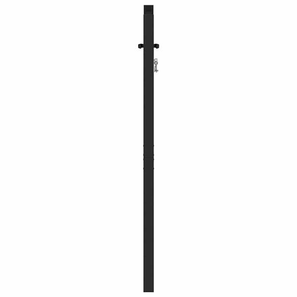 Grote foto vidaxl tuinhek afsluitbaar 100x120 cm aluminium zwart tuin en terras hekken en schuttingen