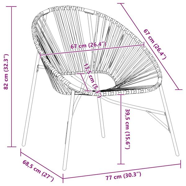 Grote foto vidaxl tuinstoel egg poly rattan zwart en geel tuin en terras tuinmeubelen