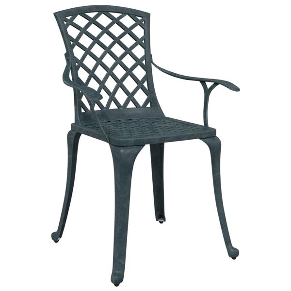 Grote foto vidaxl tuinstoelen 2 st gietaluminium groen tuin en terras tuinmeubelen