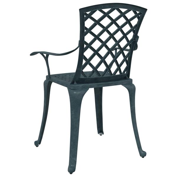 Grote foto vidaxl tuinstoelen 2 st gietaluminium groen tuin en terras tuinmeubelen