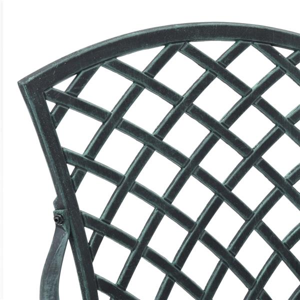 Grote foto vidaxl tuinstoelen 2 st gietaluminium groen tuin en terras tuinmeubelen
