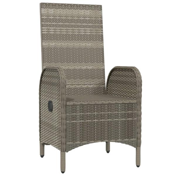 Grote foto vidaxl tuinstoelen 2 st poly rattan grijs tuin en terras tuinmeubelen