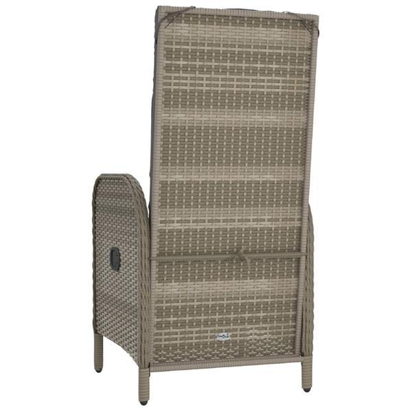 Grote foto vidaxl tuinstoelen 2 st poly rattan grijs tuin en terras tuinmeubelen