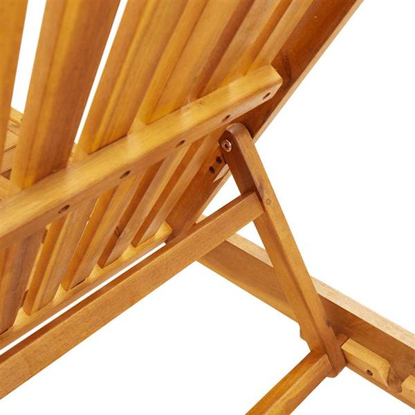 Grote foto vidaxl ligstoelen 2 st massief acaciahout tuin en terras tuinmeubelen
